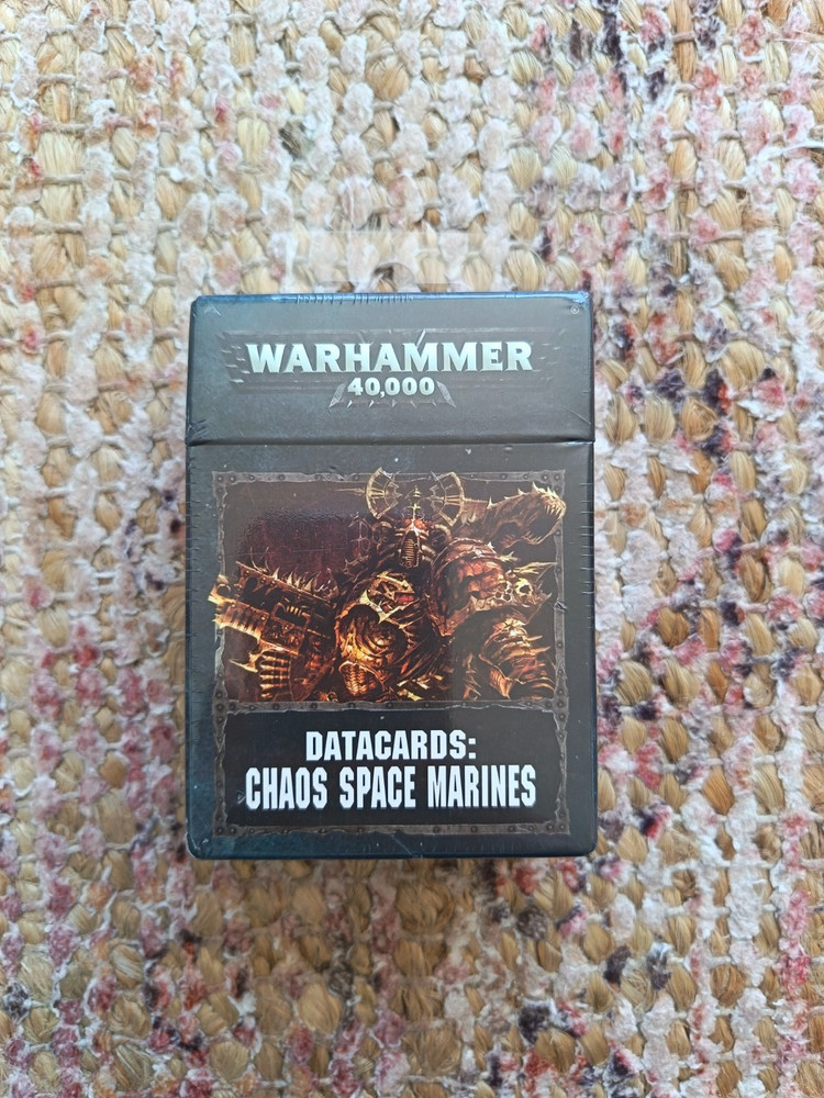 Warhammer 40K Chaos Space Marines Datacards Pack Sealed 2017