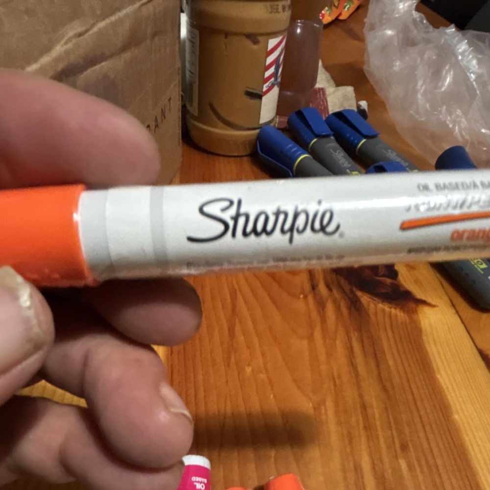 Sharpie Paint Oil-Based Permanent Markers Medium Point Orange Lot