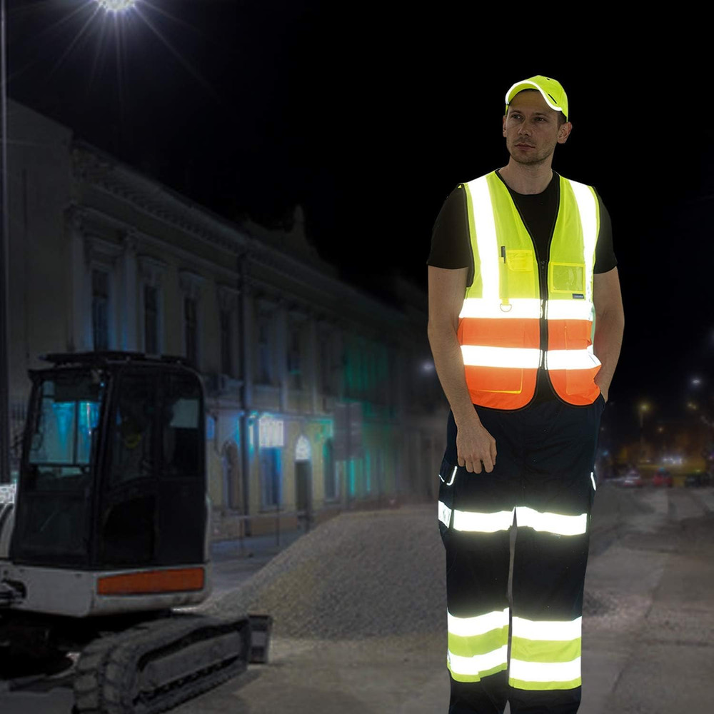 Women's Pink Reflective Safety Vest - Medium Size
