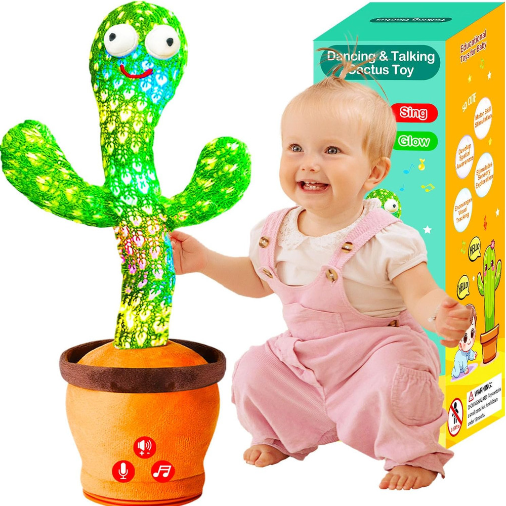 Interactive Dancing Cactus Toy for Babies and Toddlers - Volume Adjustable