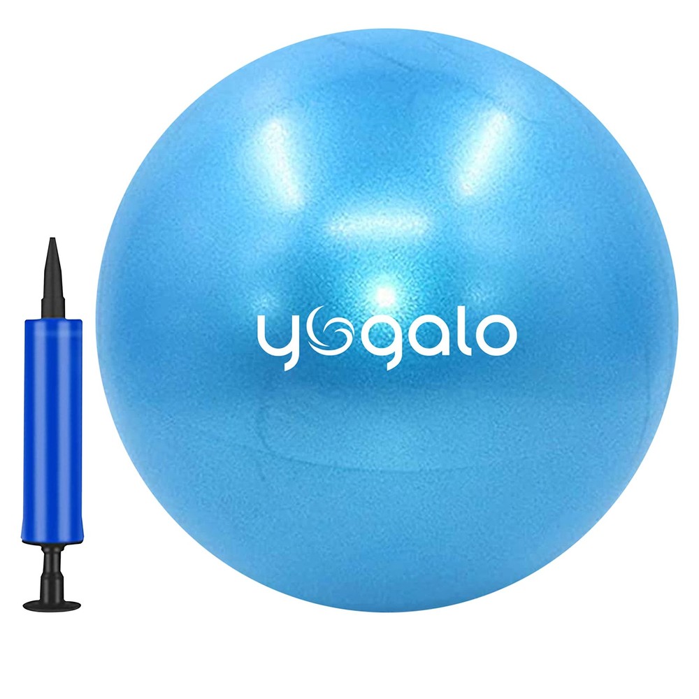 9-Inch Small Pilates Ball, Pump, Mini Exercise Ball, Core Training, Stability