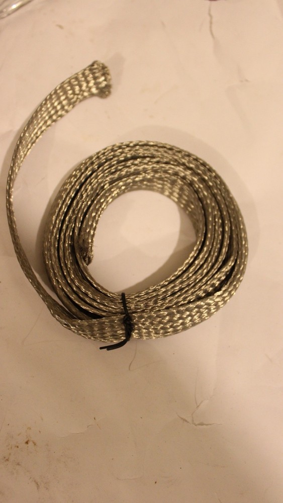 1" Wire Shielding Tinned Copper Braided Electric Wire Cable Shielded (7 Ft)