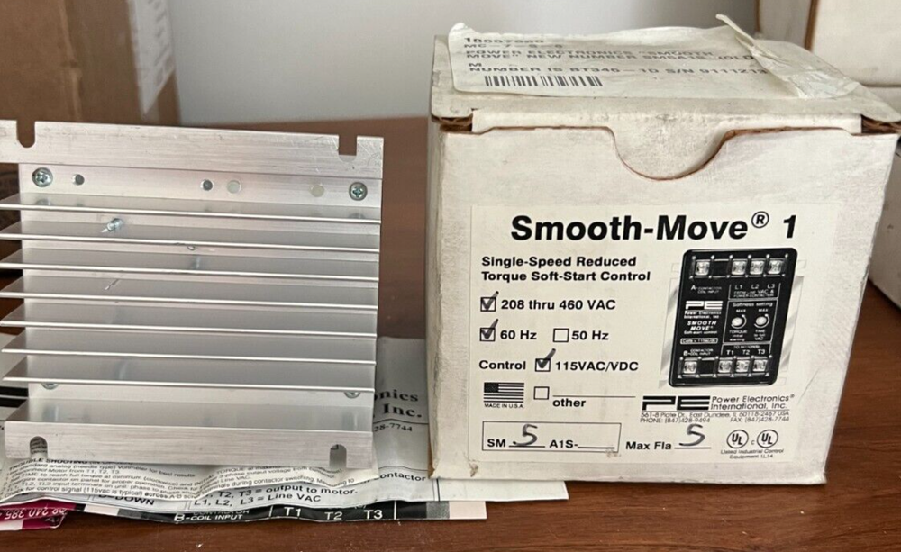Smooth Move 1 BT346-1D Single Speed Reduced Torque Soft Start Control New (G02)