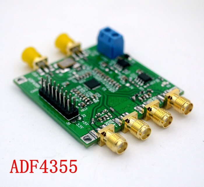 ADF4355 54M-6800MHz Phase Loop RF Source Board +OLED +STM32 Control +PC software