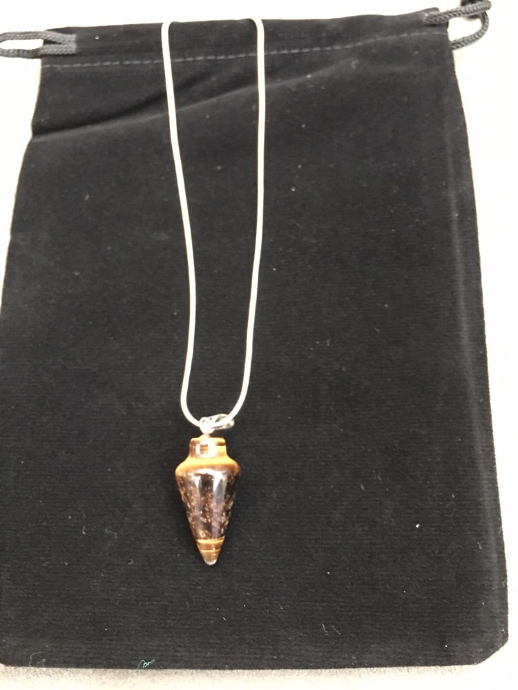Chakra Pendulum Healing Stone Necklace.