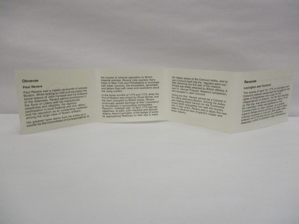 EMPTY BOX For 1976 Bicentennial Commemorative Medal