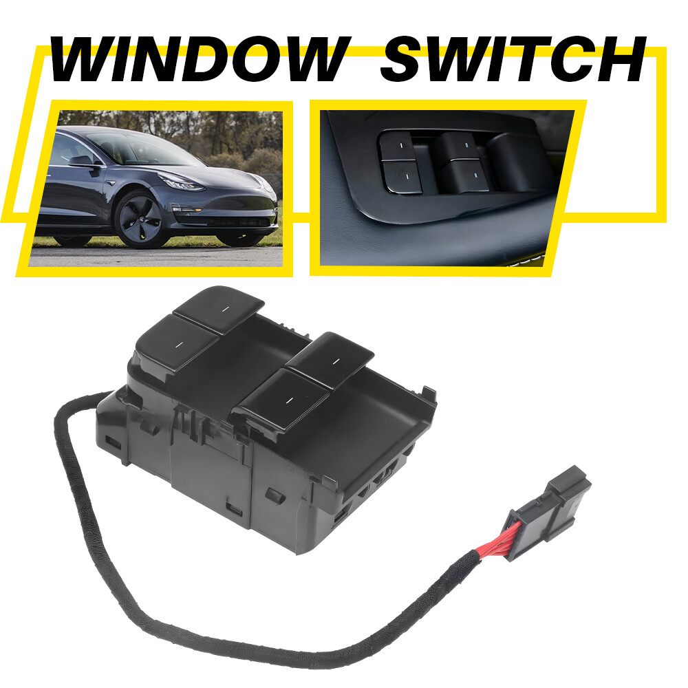 Driver Front Left Door Window Switch For 2017-20 Tesla Model 3 M3 1081037-01-D