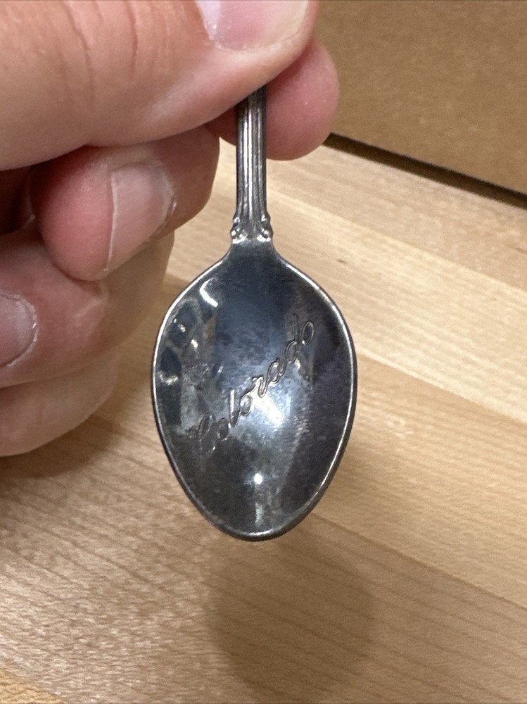Colorado Souvenir Spoon With Eagle On Top. Box 163
