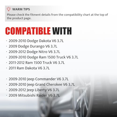 NPAUTO Ignition Coils Pack Compatible with V6 3.7 2009 2010 2011 2012 Jeep