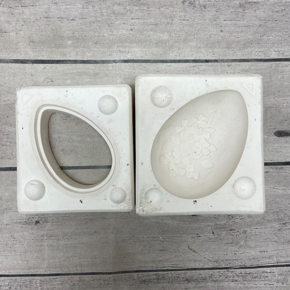 Vintage 1975 Bell Mold Ceramic Casting Mold Easter Egg #1047