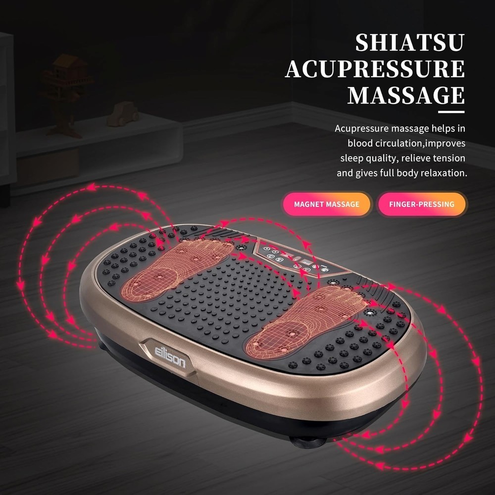 EILISON Fitmax 3D XL Vibration Plate Exercise Machine - Whole Body Workout Vibra