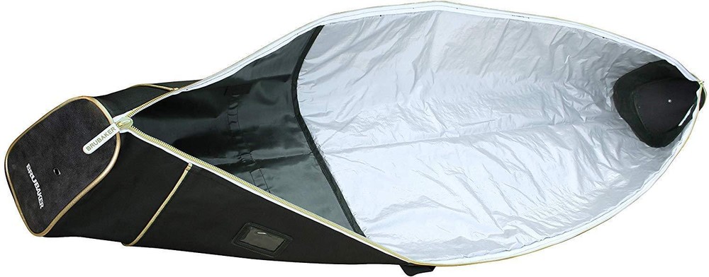 BRUBAKER Ski Bag - Black/Golden - 170 or 190