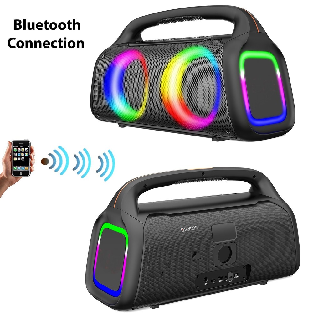 Boytone BT-61K, Bluetooth Speaker Karaoke Machine with VHF Wireless Mic