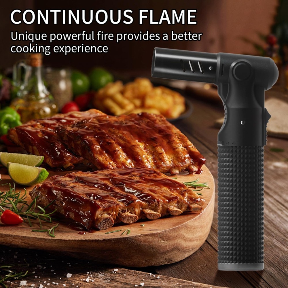 2 Pack Refillable Butane Torch Lighter with Adjustable Jet Flame, P... Fast Ship