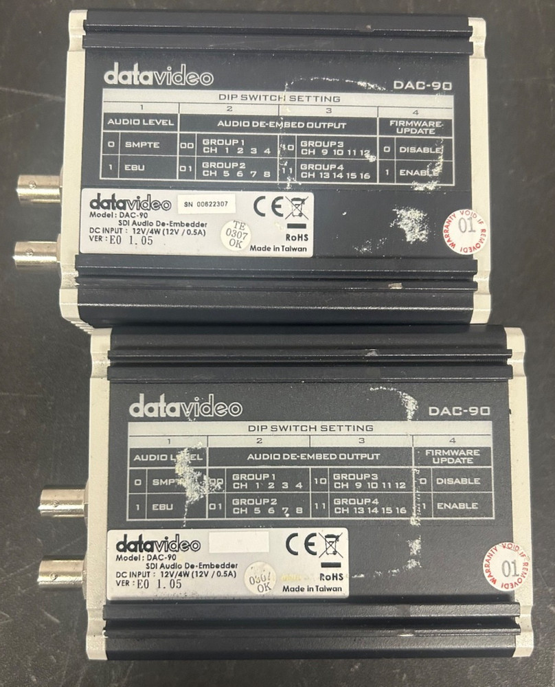 Datavideo DAC-90 SDI Audio De-Embedding Box