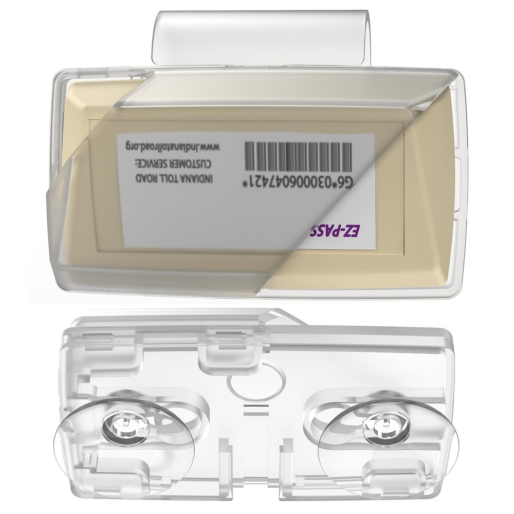 Secure 2024 EZ-Pass with Strong Suction & Sun Visor Mount - Upgraded Transponder