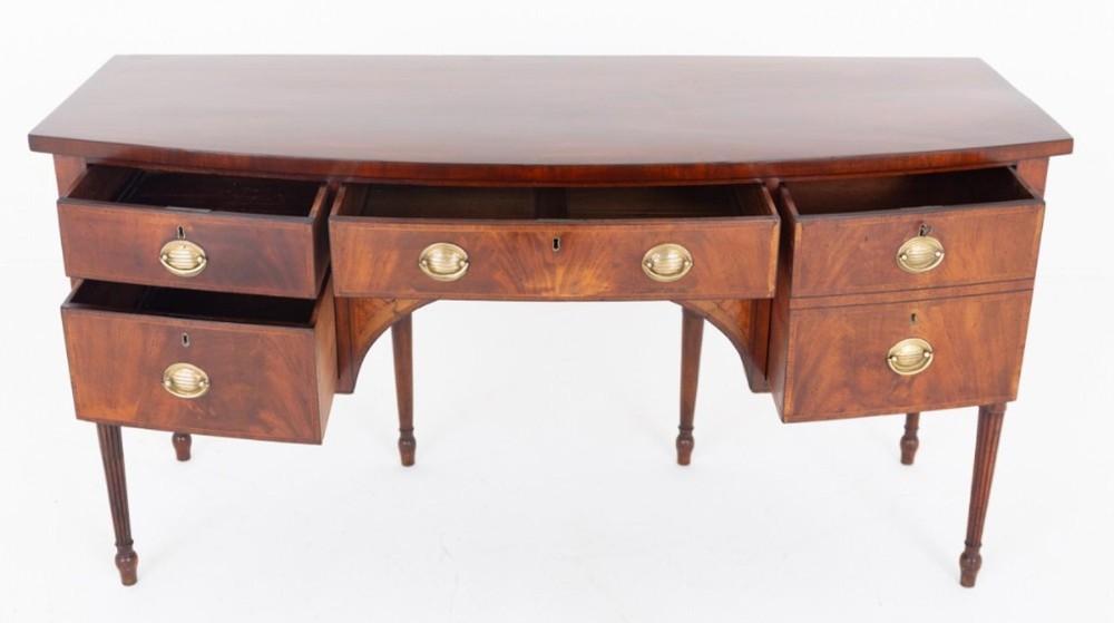 Period Regency Sideboard Bow Front Server Mahogany 1810