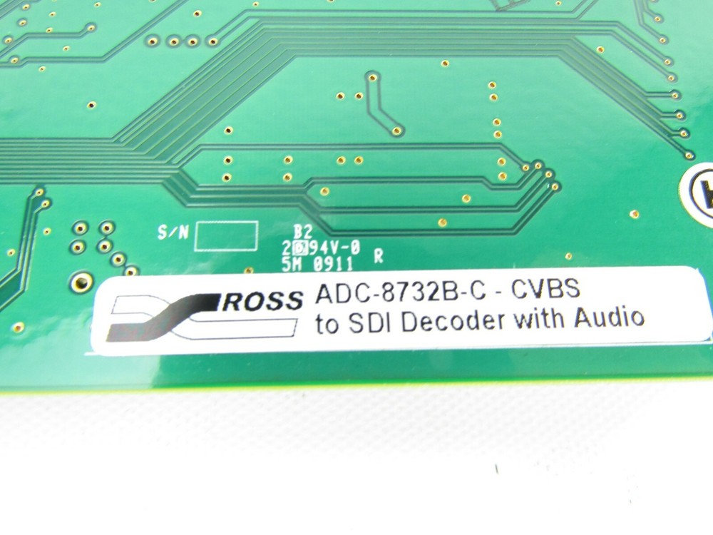 Ross OpenGear ADC-8732B-C CVBS (Composite) to SDI Decoder w/ Audio