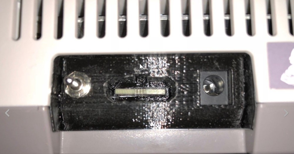 SNES Style Multi-Out 3D Printed back panel, led, DC jack *A/V out* NES top load