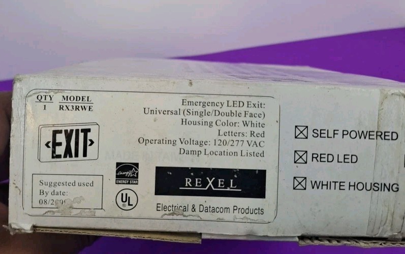 Rexel LED Thermoplastic Exit Sign RX3RWE