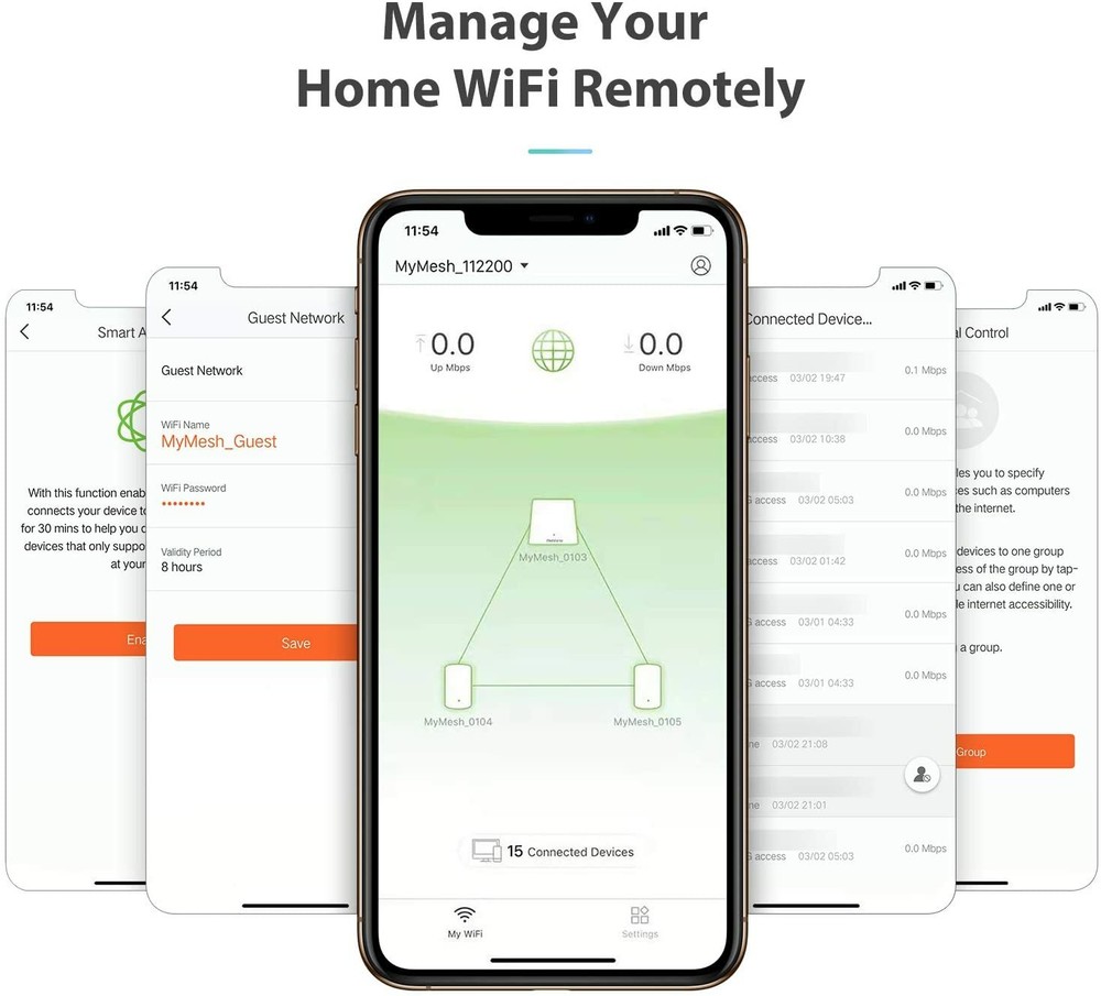 MeshForce M3 Dot Wall Plug WiFi Extender, Works with MeshForce M1 and M3