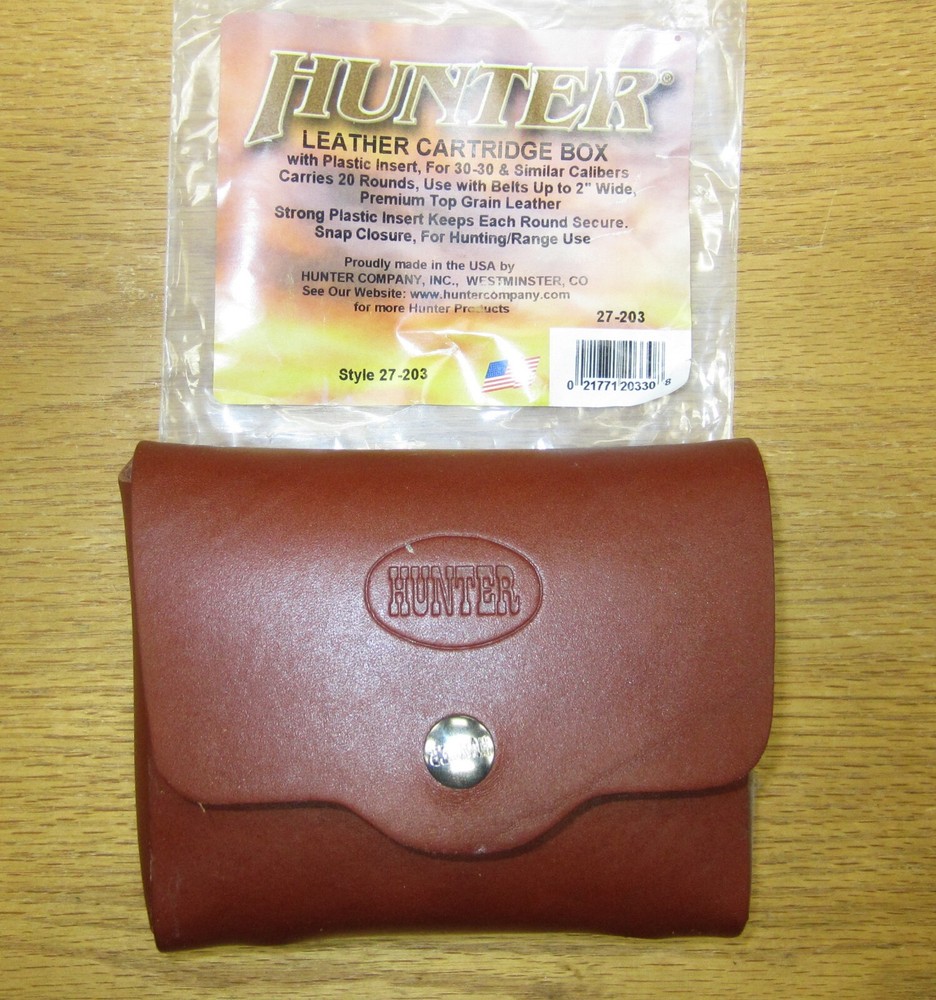 Hunter Leather Cartridge Box for 30-30