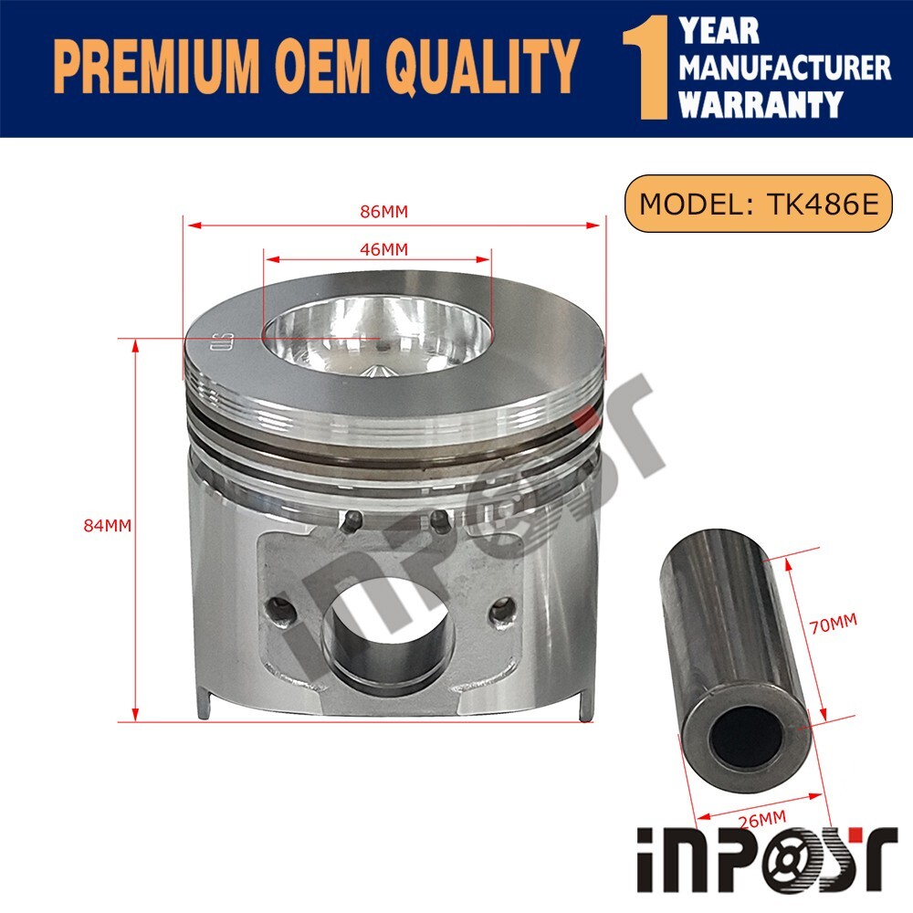TK486E Piston Ring Kit Fit for Thermo King TK4.86E Engine STD Size