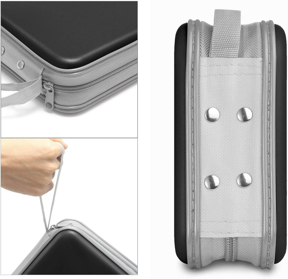 CD Case, 40 Capacity CD/DVD Case Holders Wallet Hard Plastic DVD Disc Cases Stor