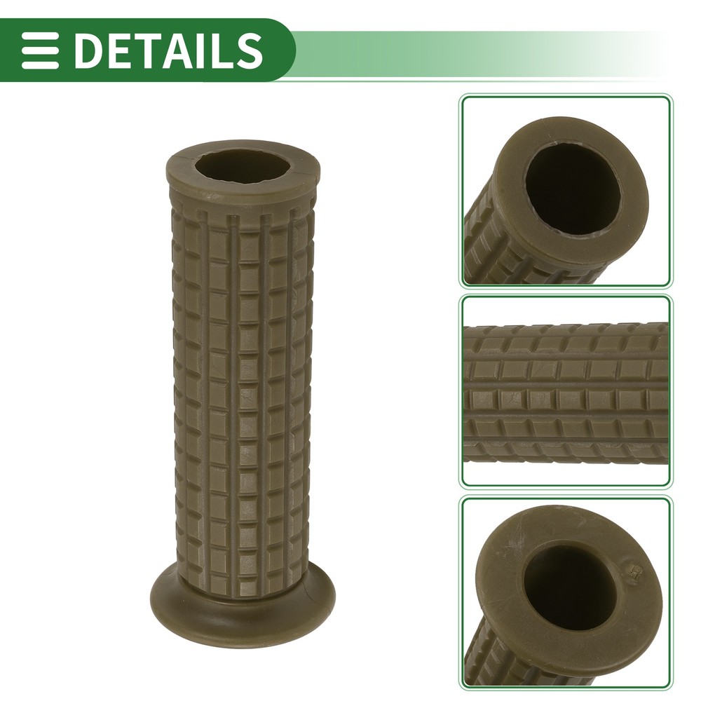 1" 25mm Motorcycle Knobs Handlebar Throttle Cover TPU Green