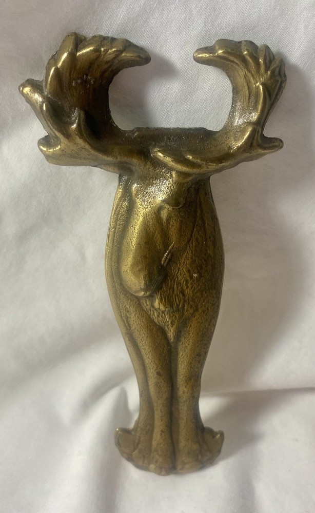 3-D Moose Shaped Hand Held Brass Bottle Opener