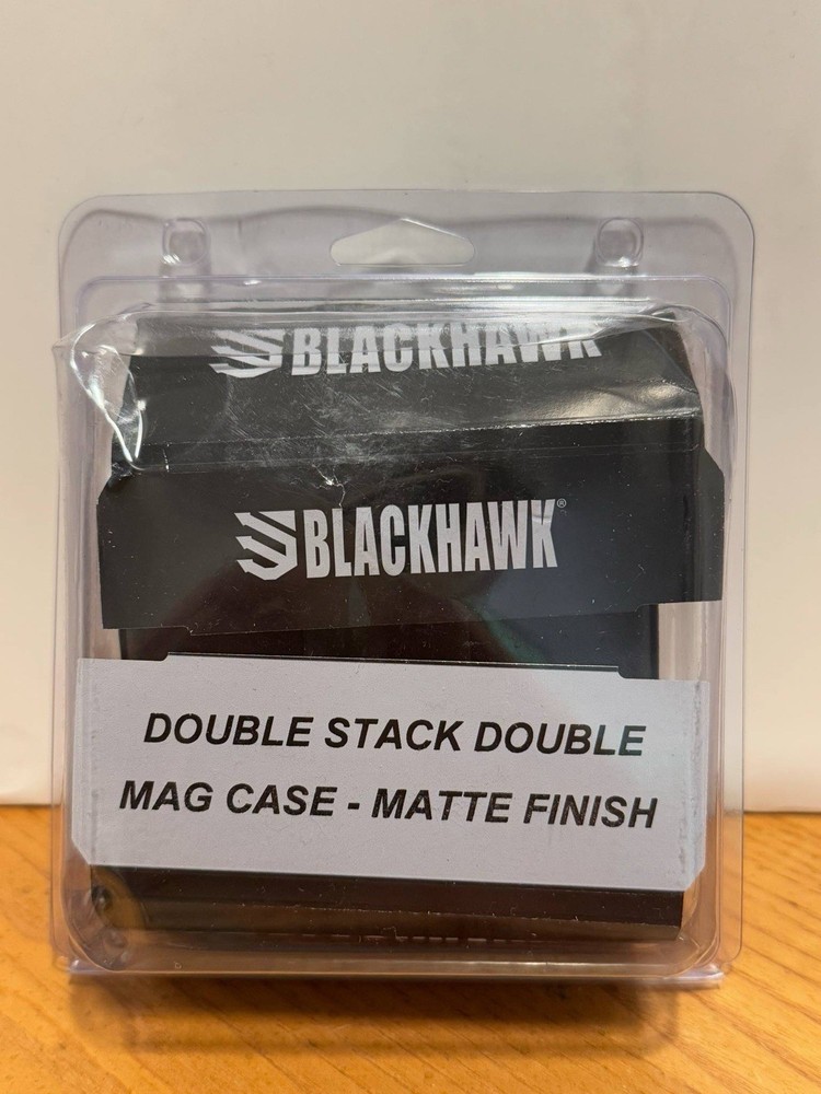 Blackhawk Single Stack Double Mag Case 410610PBK Matte Black