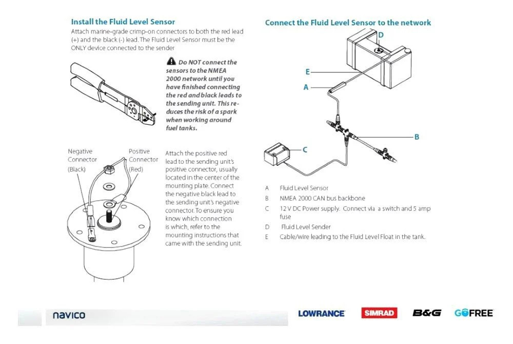 Lowrance EP-65R Fuel Flow Sensor