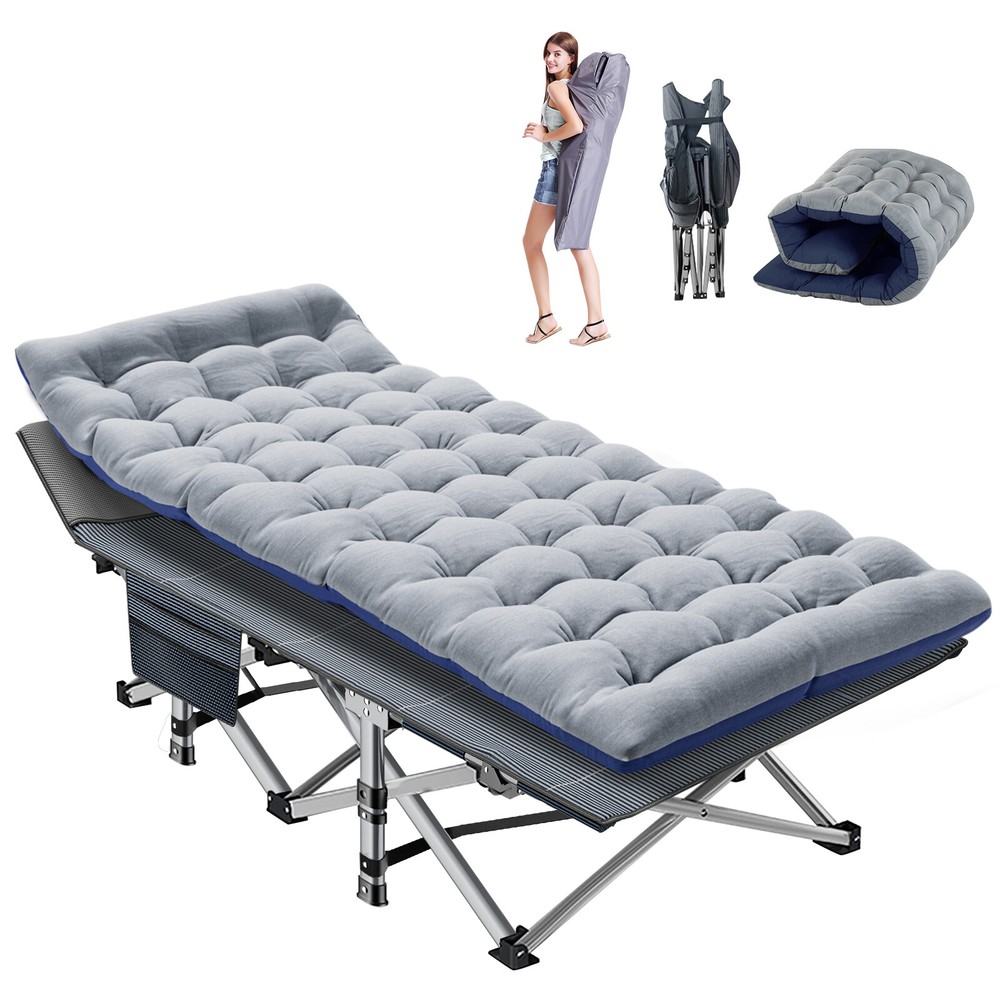 Barbella Folding Camping Cot folding Bed Military Cot Sleeping Bed With Bag Mat