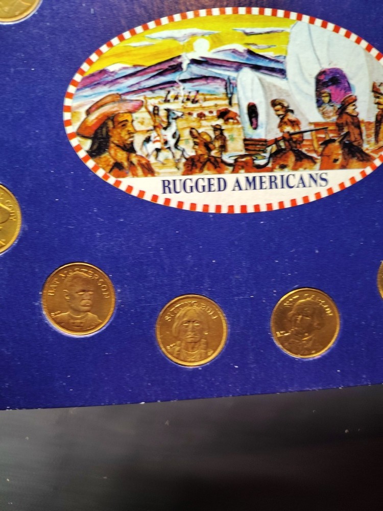 Franklin Mint 1970 Rugged Americans Coin Set Complete