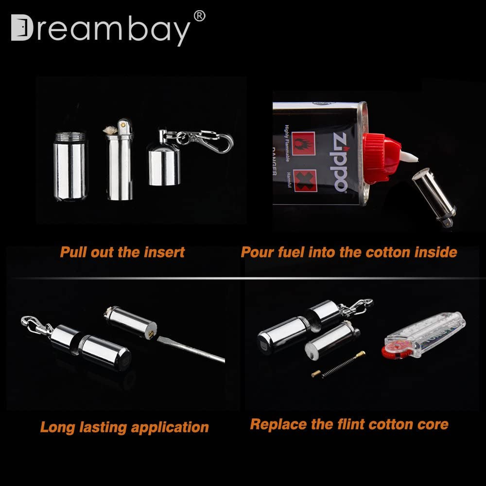 2 Pack Keychain Peanut Lighter EDC Mini Waterproof Lighter for Fire Starter Surv