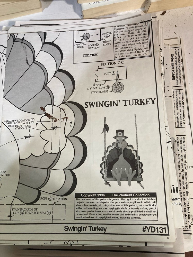 Vintage Lot 75 Woodworking Patterns