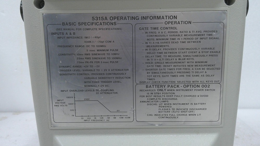HP Compaq 5315A Universal Counter- Power Tested