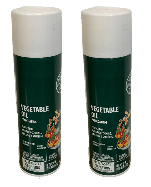 2 Pack Vegetable Oil Pan Spray 17oz