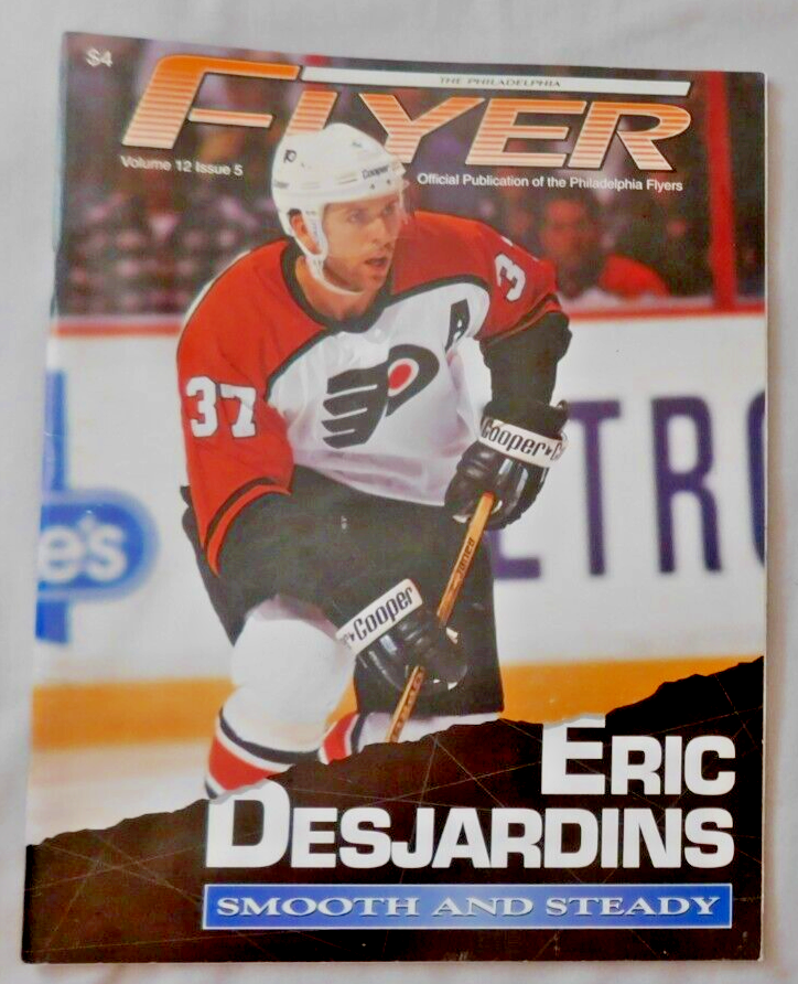 1995-96 Philadelphia Flyers Program Volume 12 issue #5 Eric Desjardins