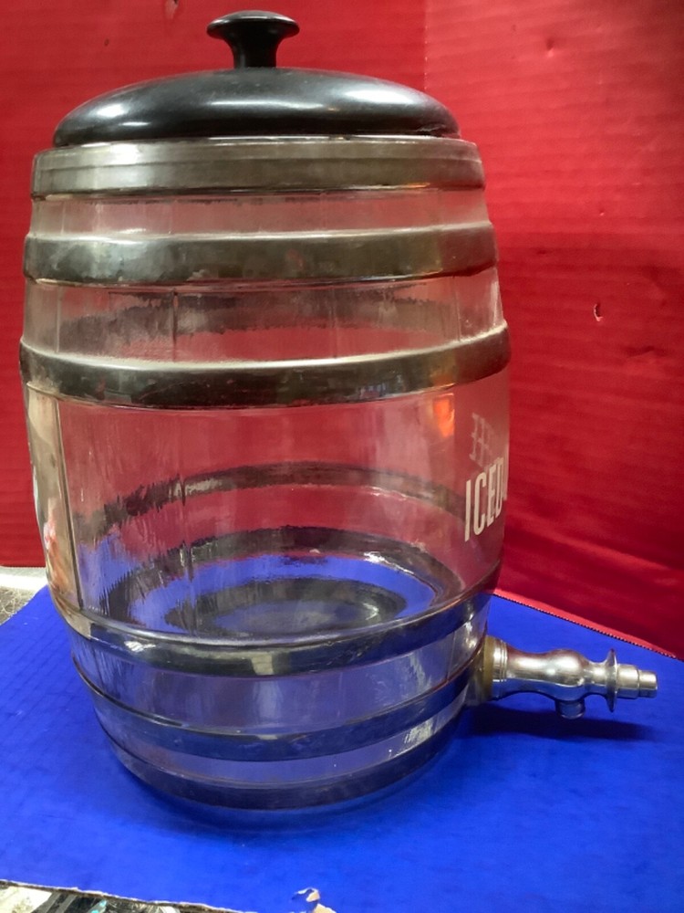 Iced Coffee Dispenser Chrome & Glass