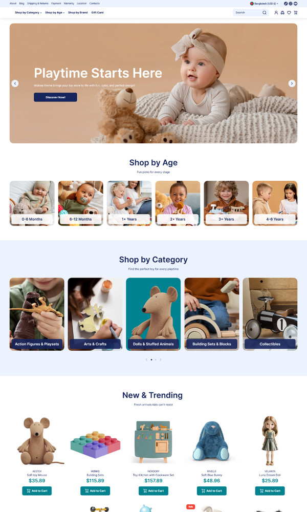 Waka - Multipurpose Shopify Theme | Responsive eCommerce | Mobile Optimized