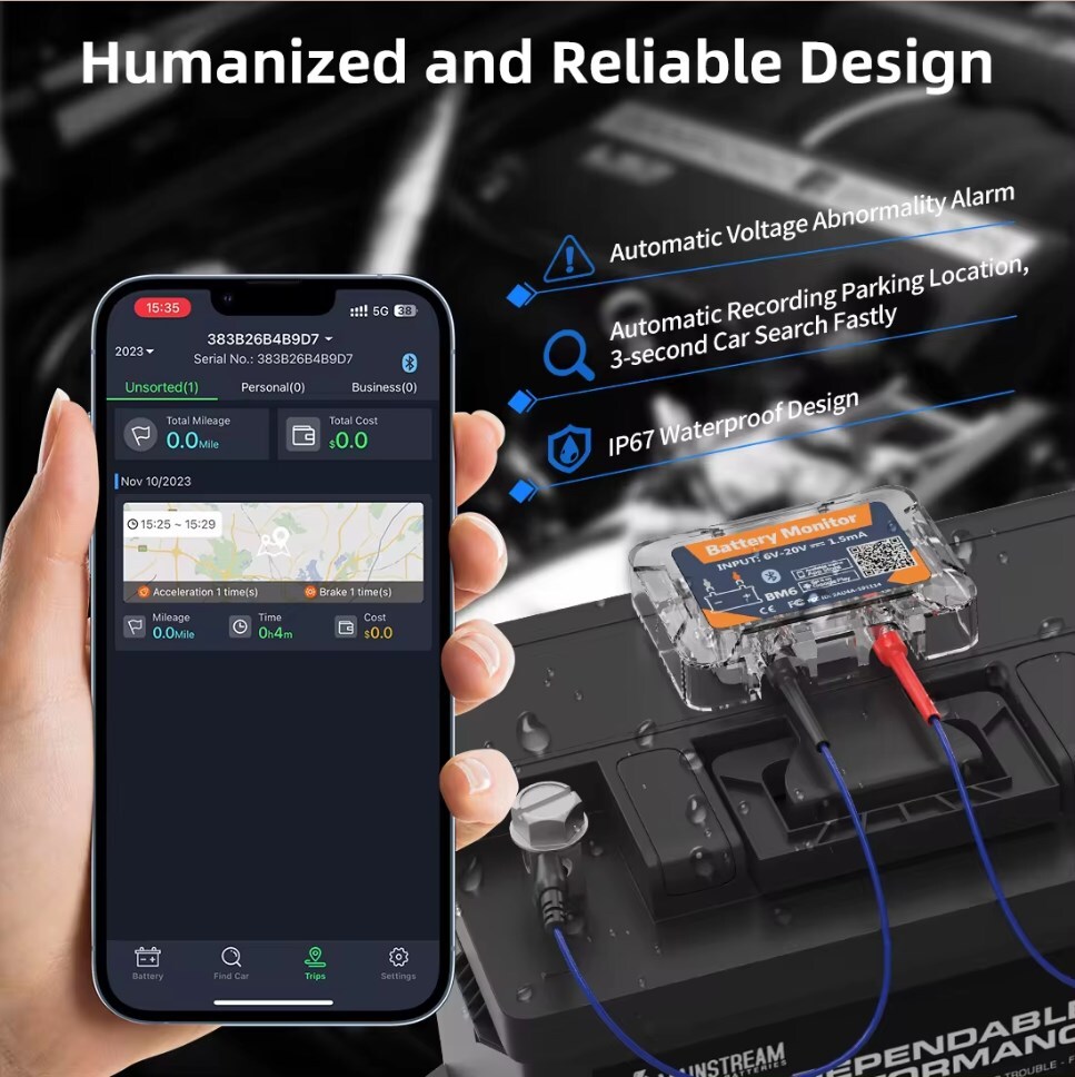 QUICKLYNKS BM6 Car Tester Battery Charging Analyzer For Android iOS APP BT 4.0