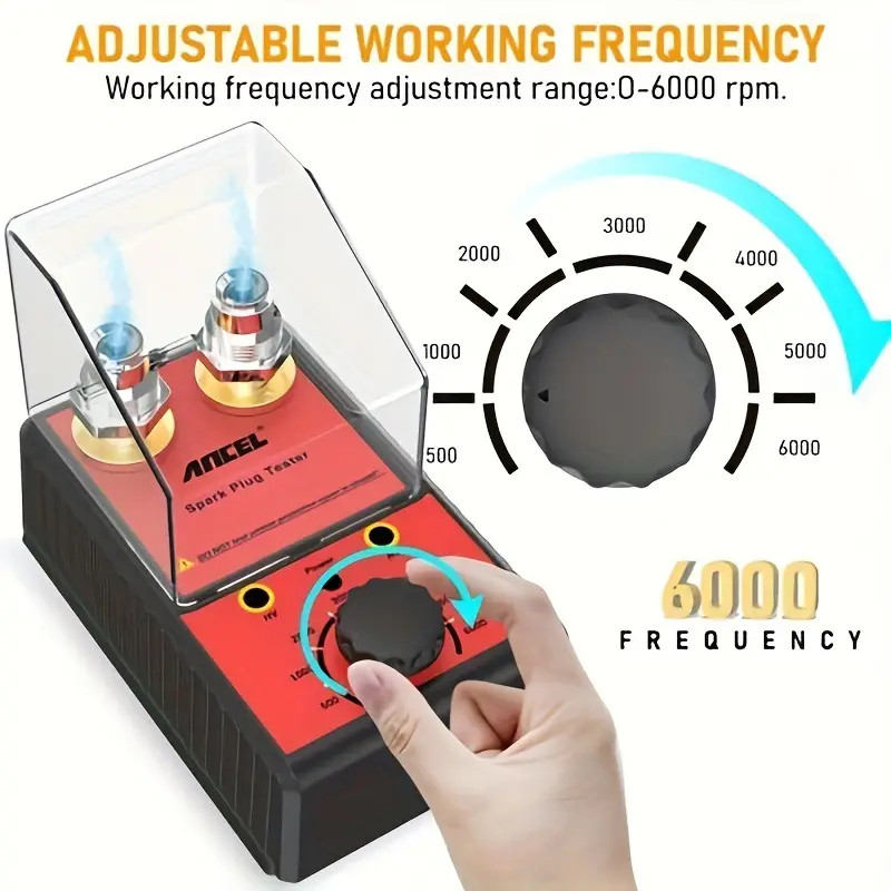 Dual Hole 12V Ancel Spark Plug Tester Ignition Plug Analyzer Diagnostic Detector