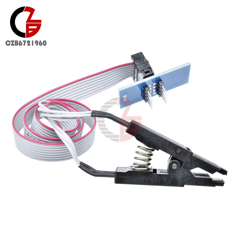 SOIC8/SOP8 Flash Chip IC Test Clips Socket Adpter BIOS/24/25/93 Programmer