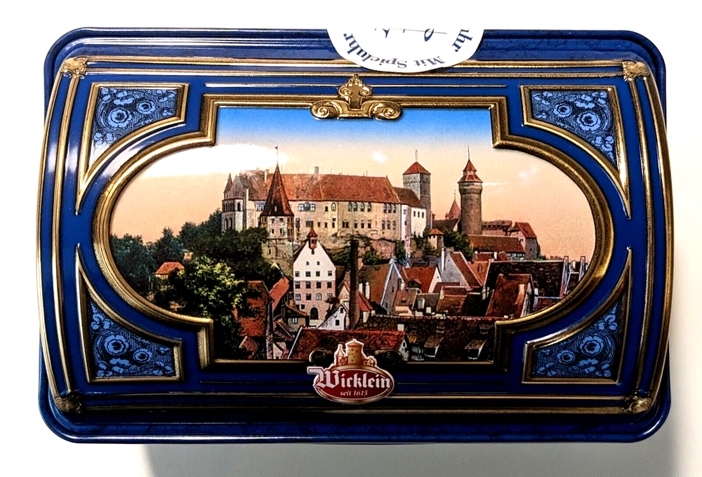 GOTTFRIED WICKLEIN Cookie Tin Chest Music Box