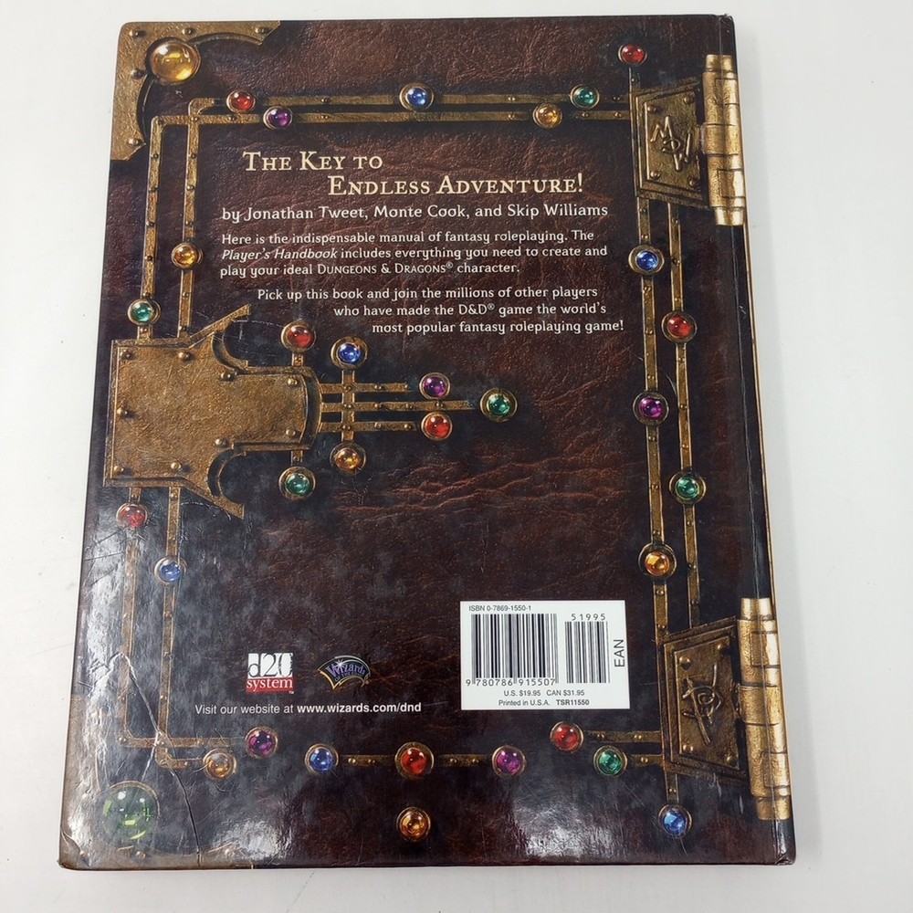 Dungeons & Dragons Players Handbook Core Rulebook I 2000