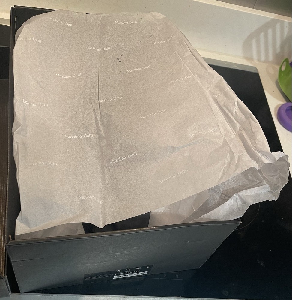 Massimo Dutti Empty Box - Mens Shoes Size 11 With Branded Tissue