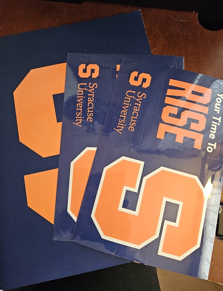 Syracuse Tech Stickers and Folder Computer Stickers Go Orange!