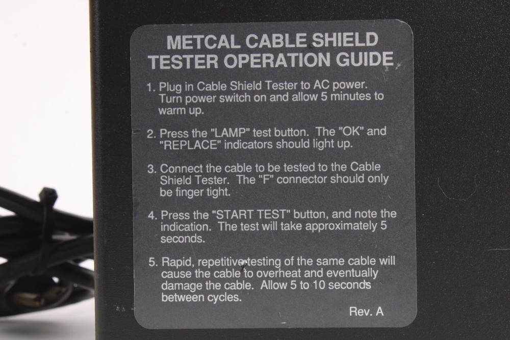 Metcal STSS-CST-11 Cable Shield Tester