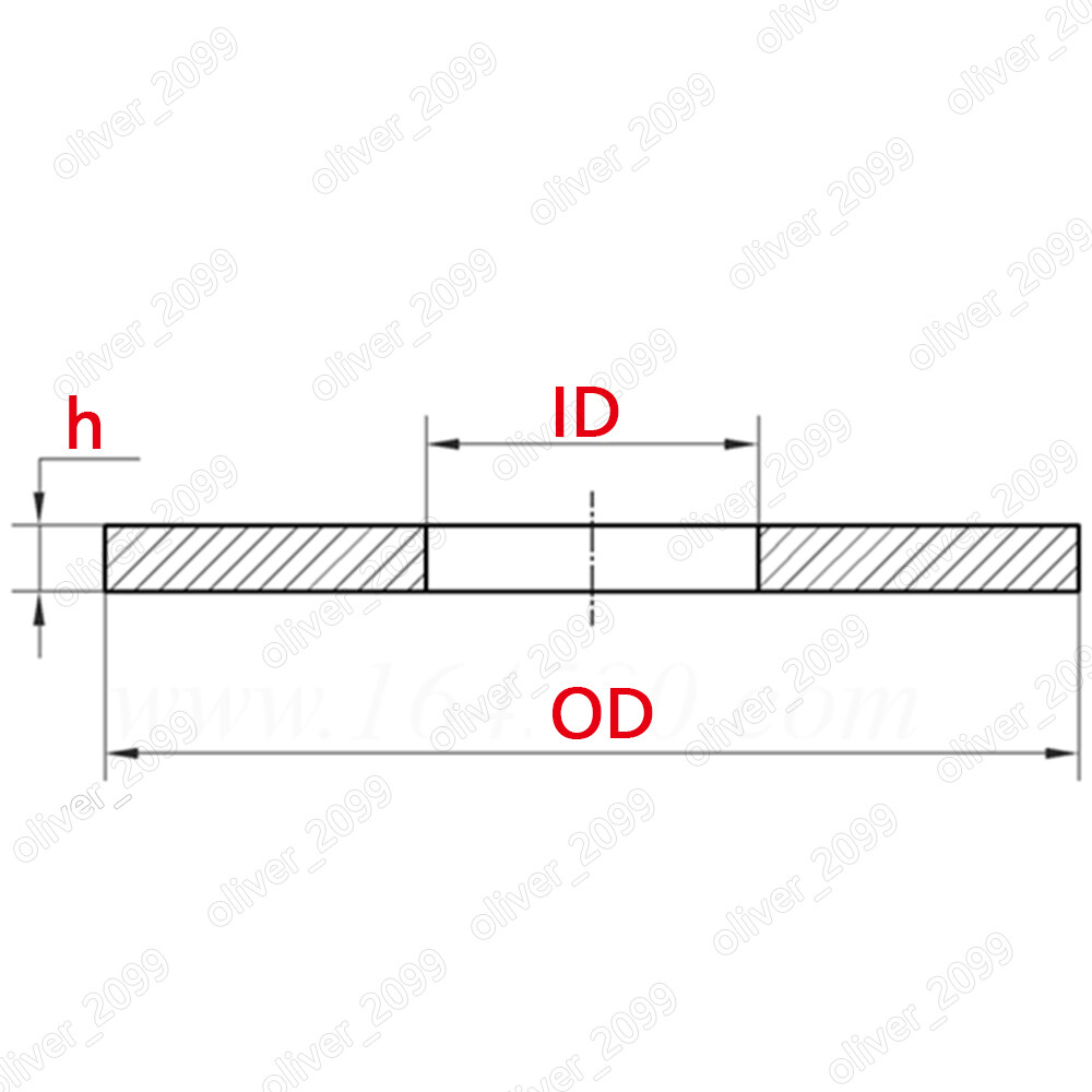 Titanium GR2 Plain Large Size Washers DIN9021
